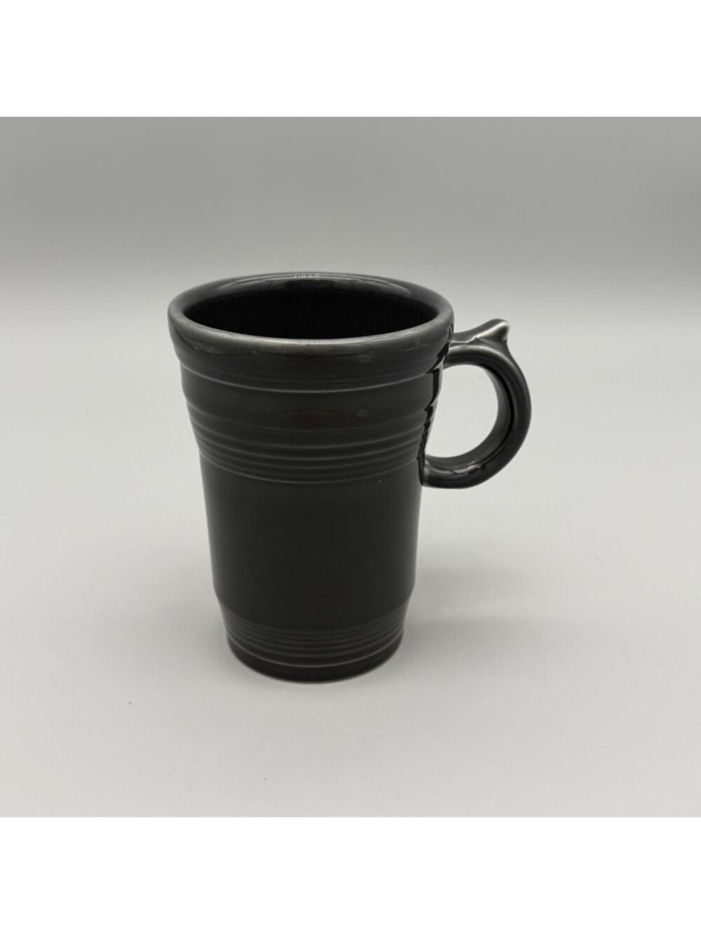 Fiesta Slate Large 5.25" Latte Coffee Mug Thumb Handle Round Logo USA